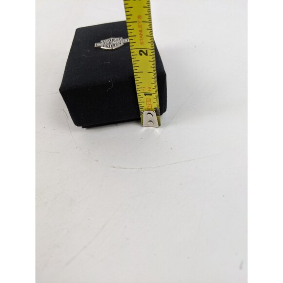 HARLEY DAVIDSON 925 STERLING TWO SIDED CRYSTAL BAR & SHIELD MOTORCYCLE NECKLACE - Picture 16 of 16